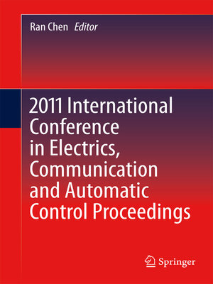 cover image of 2011 International Conference in Electrics, Communication and Automatic Control Proceedings